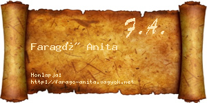 Faragó Anita névjegykártya
